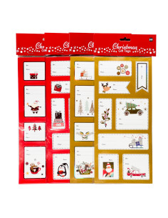 Stickers navidad rojo/verde surtidos