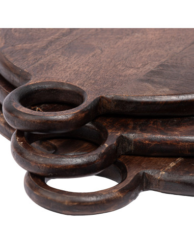 Tabla Redonda de Madera - Elegante y Rústica para Cocina