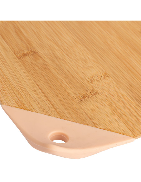 Tabla para Picar Moderna - Rosado y Turquesa - 32x22x2cm