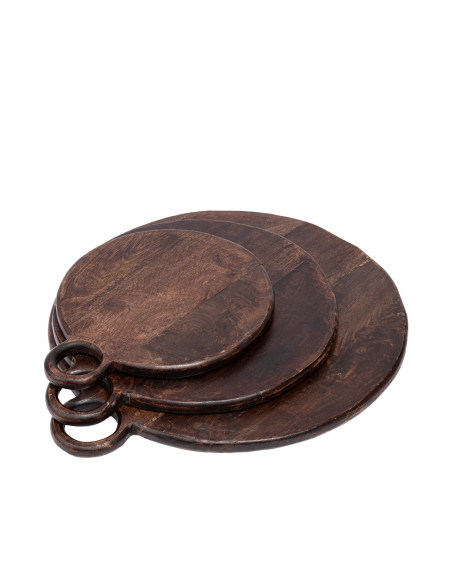 Tabla Redonda de Madera - Elegante y Rústica para Cocina