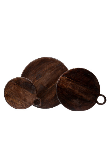 Tabla Redonda de Madera - Elegante y Rústica para Cocina