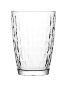 Vaso largo diamante 415ml set de 6