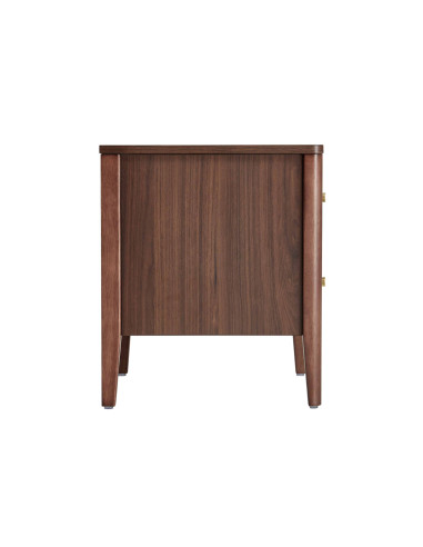 Velador 2 cajones Liorel café oscuro