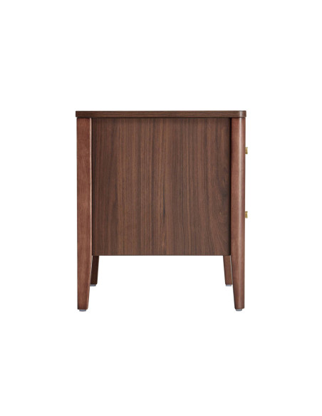 Velador 2 cajones Liorel café oscuro