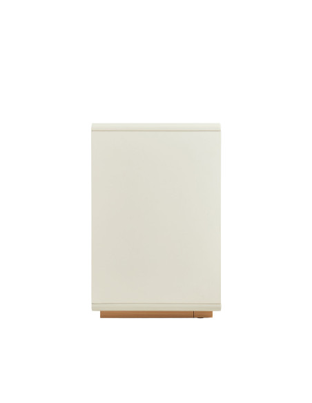 Velador 3 cajones Aiko beige