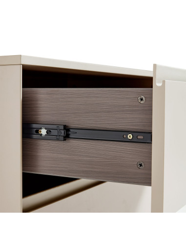 Velador 3 cajones Auri crema