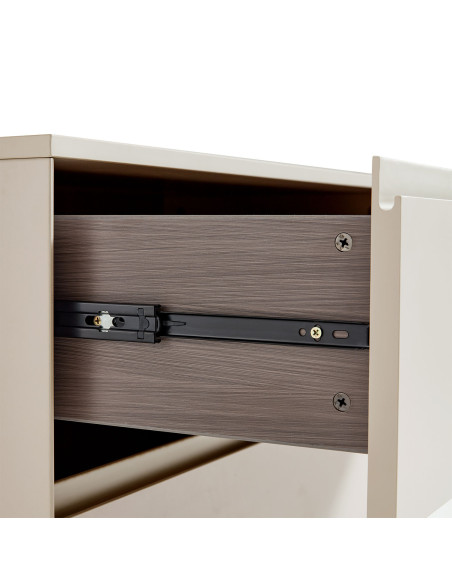 Velador 3 cajones Auri crema