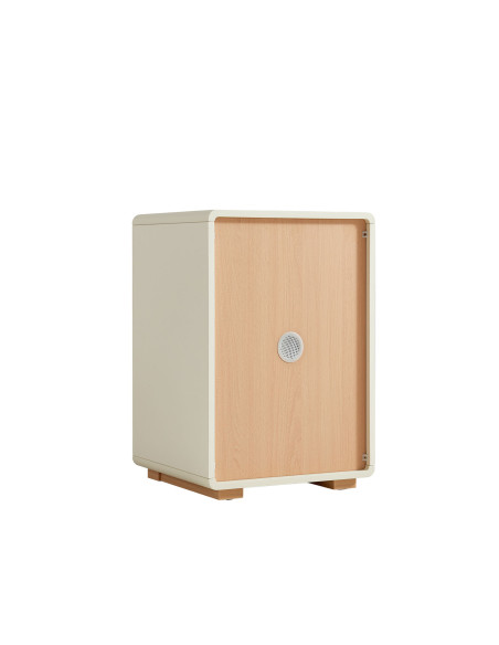 Velador 3 cajones Aiko beige