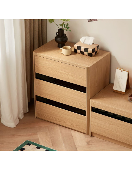 Velador 3 cajones Meli café