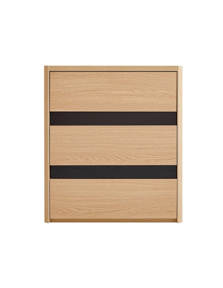 Velador 3 cajones Meli café