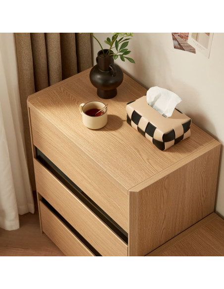 Velador 3 cajones Meli café