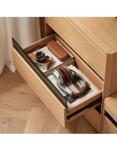 Velador 3 cajones Meli café