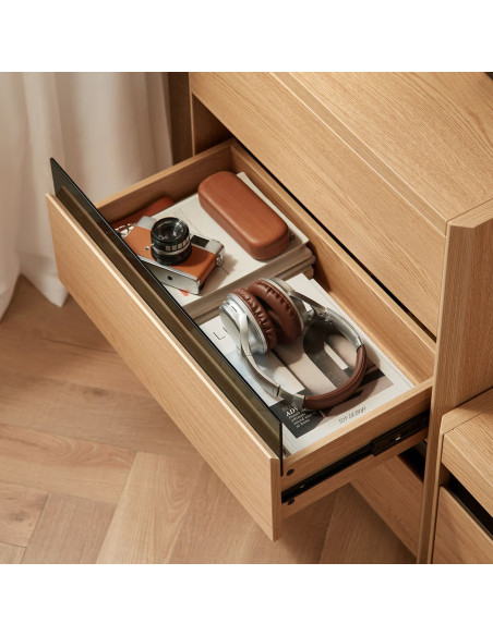 Velador 3 cajones Meli café