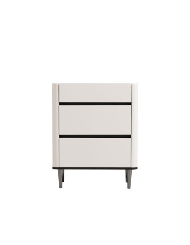 Velador 3 cajones Olen gris oscuro