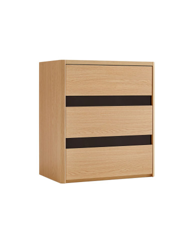 Velador 3 cajones Meli café