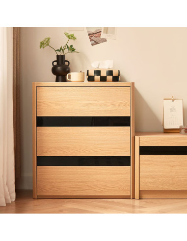 Velador 3 cajones Meli café