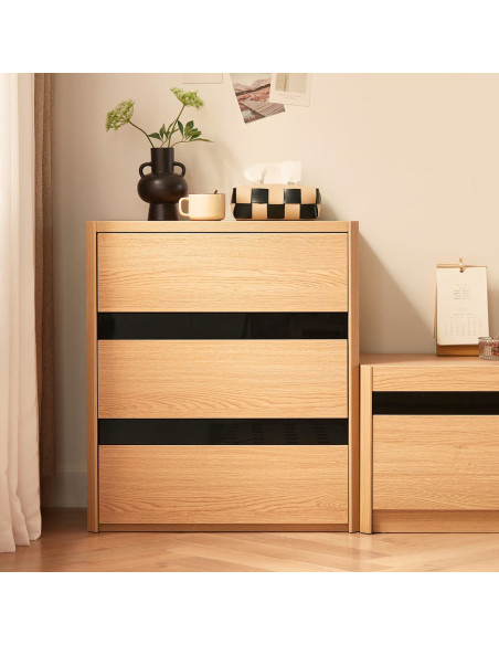 Velador 3 cajones Meli café