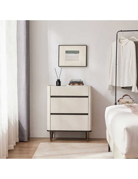 Velador 3 cajones Olen gris oscuro