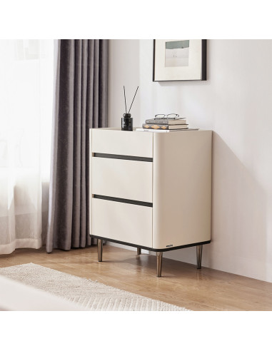 Velador 3 cajones Olen gris oscuro