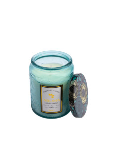 Vela Frasco Celeste 7x9 cm - Decoración Elegante para el Hogar 2