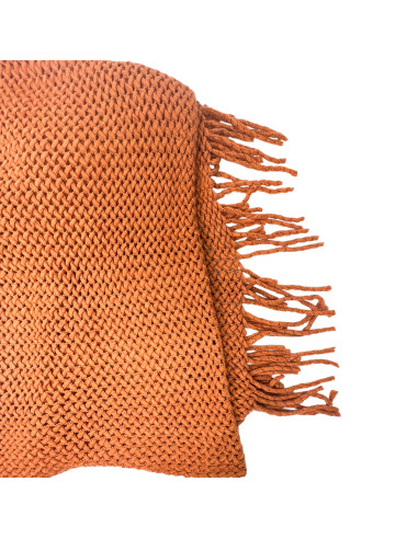 Manta 130x170cm Naranja - Textil Hogar de Calidad