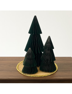 Adorno árbol Navidad papel 3pcs 23cm - 33cm - 45cm 2