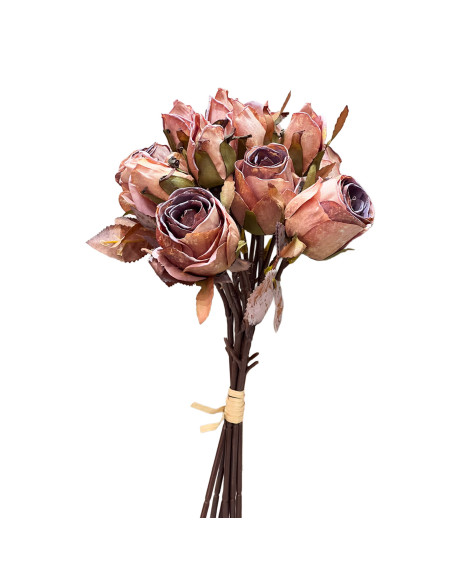 Ramo Rosas secas artificial rosado