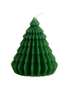 Vela árbol origami 10cm verde