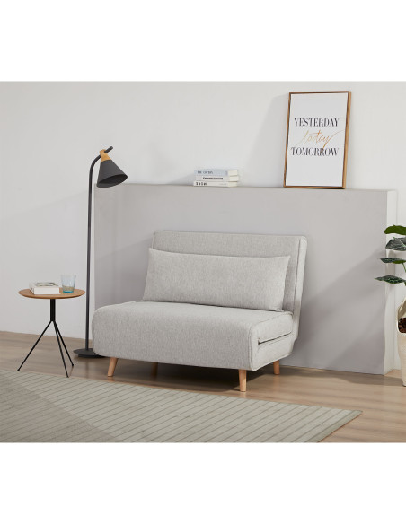 Futón Lugano gris claro