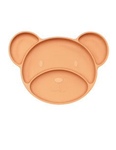 Plato infantil silicona con ventosas 24x17 cm