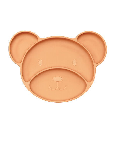 Plato infantil silicona con ventosas 24x17 cm