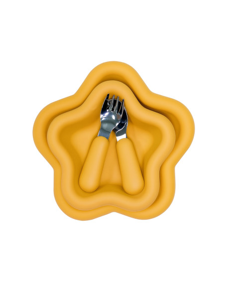 Juego de comida infatil estrella 4 piezas