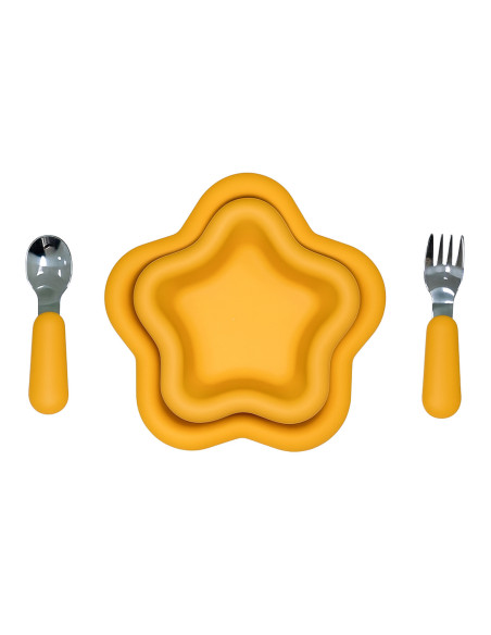 Juego de comida infatil estrella 4 piezas