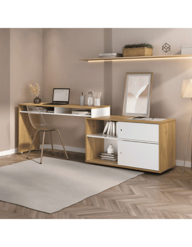 Escritorio Flex - Escritorio para Home Office de 231.7x45x75 cm