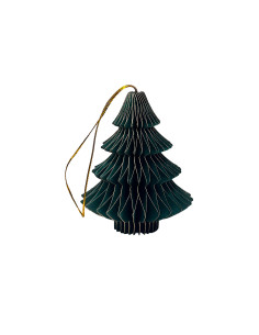 Colgante Navidad 4 Piezas 10 cm Origami Árbol Verde 2