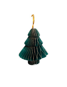 Colgante Navidad 4 Piezas 8 cm Origami Verde - Decoración Árbol 2
