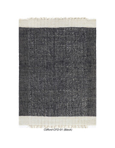 Alfombra 180x270cm Cliford negro