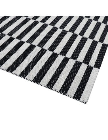 Alfombra Rila Blanco/Negro 210x150cm - Moderna y Elegante