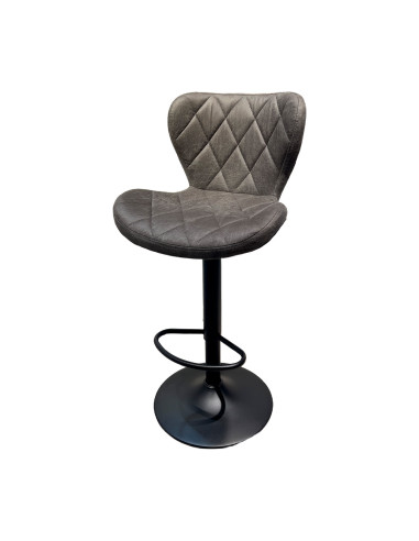 Silla bar Siena gris oscuro set de 2