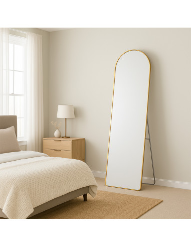 Espejo Arco Bronce 48x159cm - Decoración de Pared Elegante