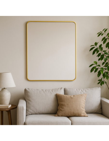 Espejo Rectangular 60x80cm Bronce - Decoración de Pared