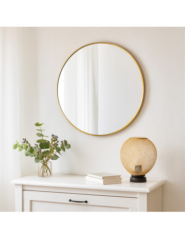 Espejo Redondo 70 cm - Decoración Moderna para el Hogar