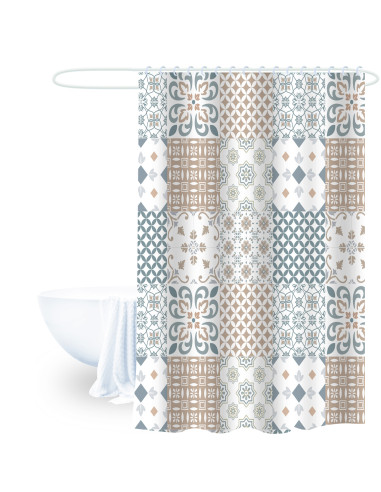 Cortina de baño Estilo Étnico 180x180cm