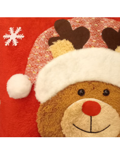 Cojín Navidad Reno Bufanda 43x43 cm - Decoración Navideña 2