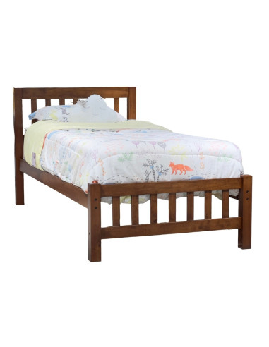 Cama 1.5 Plaza Ina 105x200 cm de Madera de Hevea - Elegante