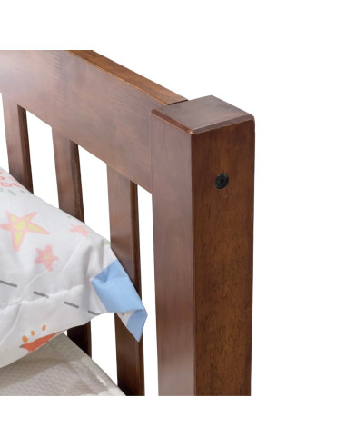 Cama 1.5 Plaza Ina 105x200 cm de Madera de Hevea - Elegante