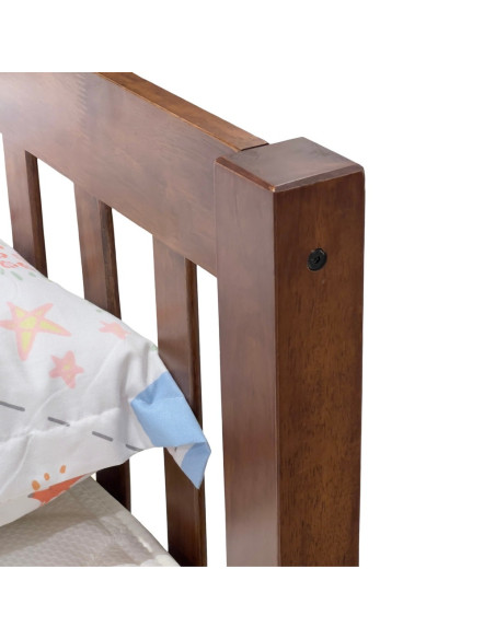 Cama 1.5 Plaza Ina 105x200 cm de Madera de Hevea - Elegante