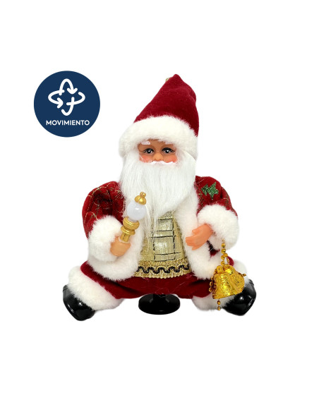 Viejo pascuero musical 35cm arrastre