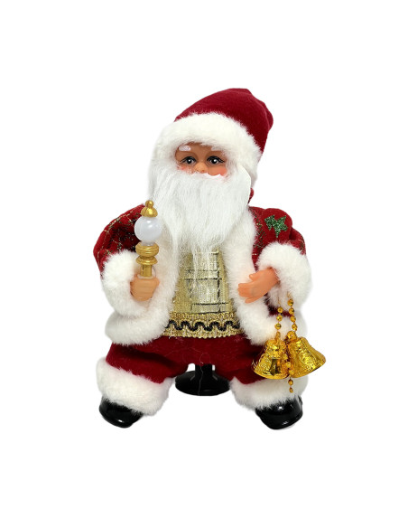 Viejo pascuero musical 35cm arrastre