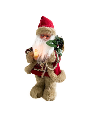 Viejo pascuero musical 45cm outdoor